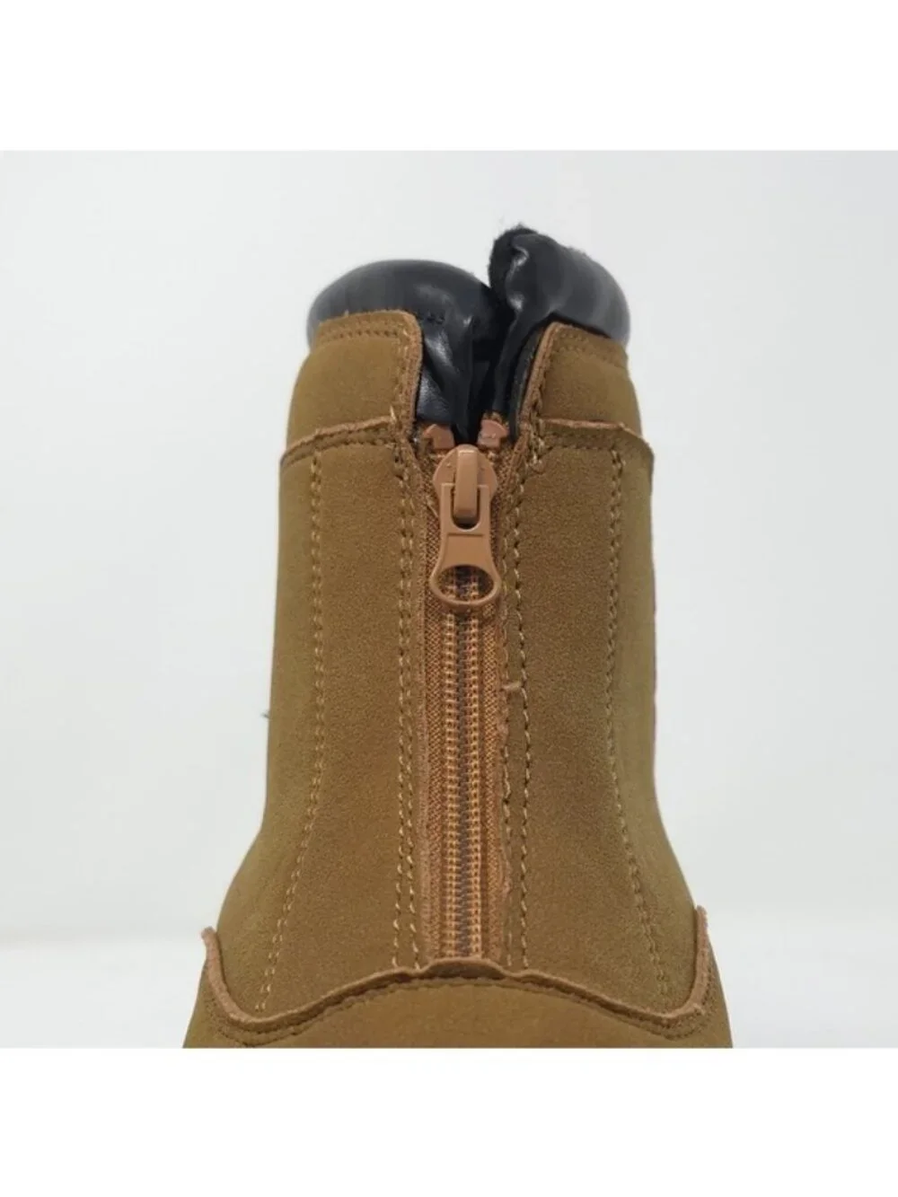 Nautica Tidewater Zip Winter Snow Boots Tan/Black Waterproof 3M Sz 8M